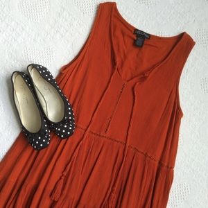 Design 365 Burnt Orange Dress